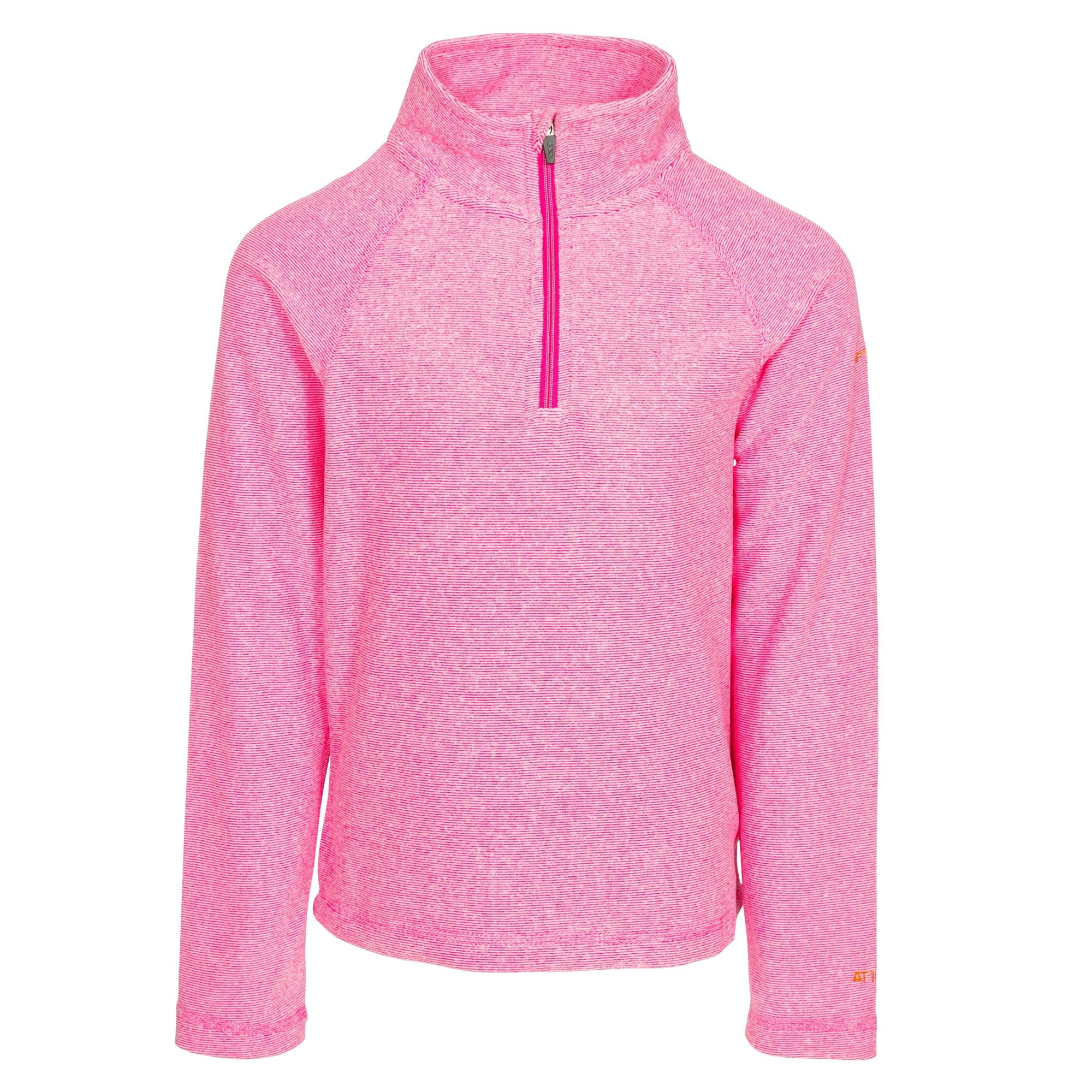 Trespass Girls Pink Childrens Meadows Fleece - Lady - 9-10 Years - Lady - 100% Polyester