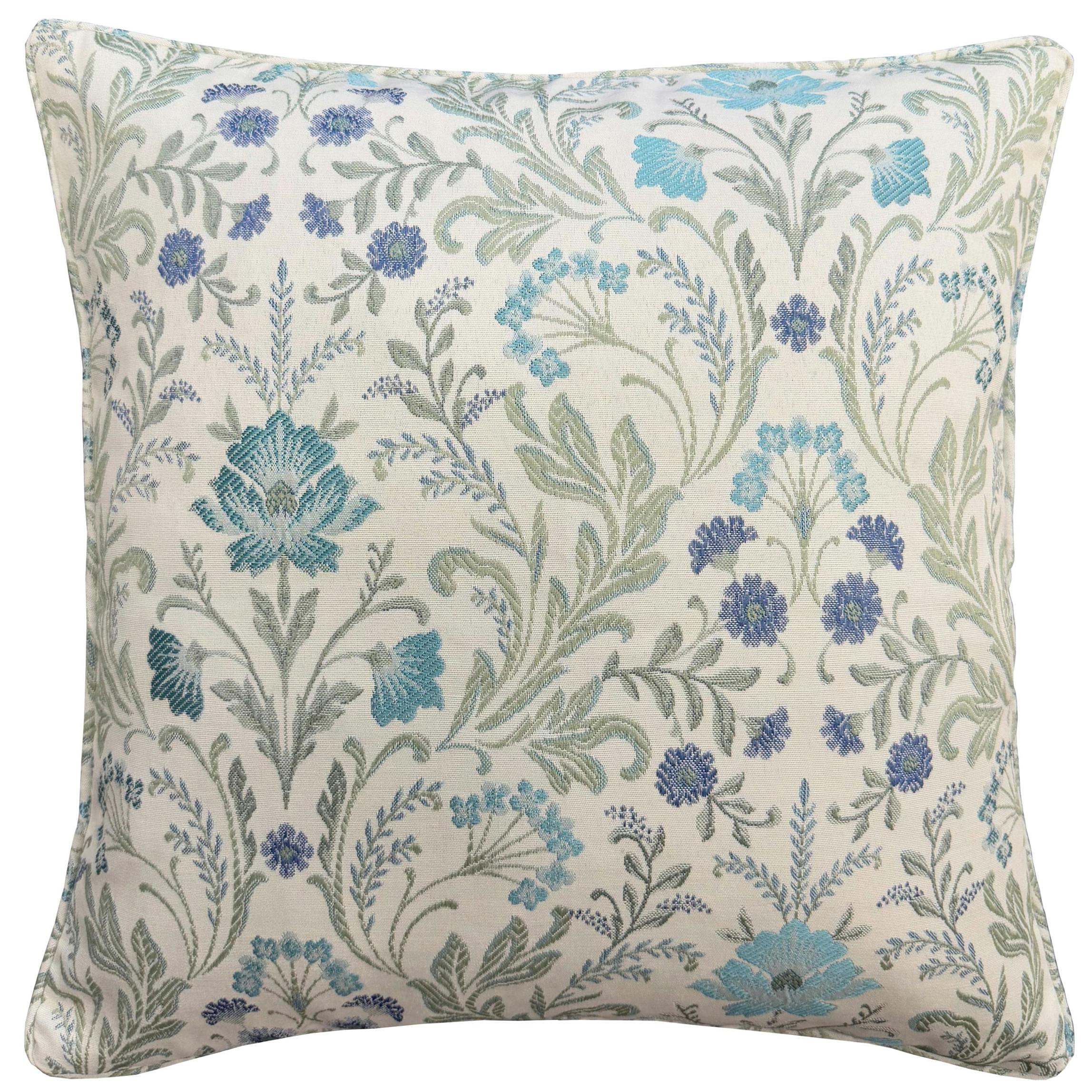Rackhams Blue Pair Of Cotswold Floral Double Sided Zip Opening Cushions - Cases Only