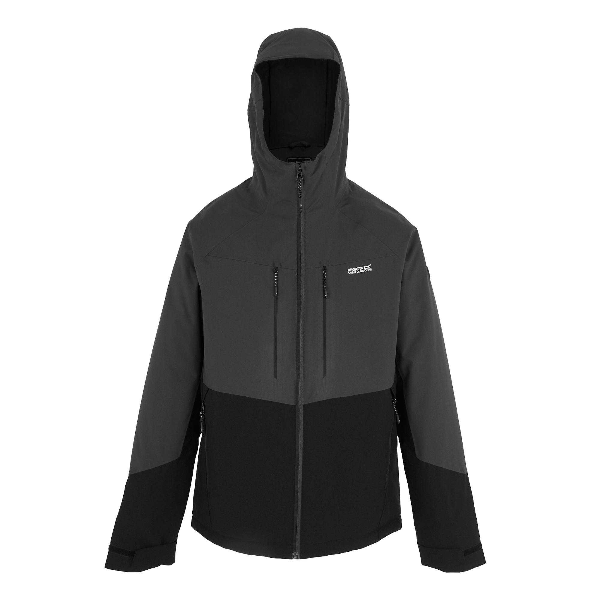 Regatta Men's Black Highton Stretch Padded Jacket - Ash/ - Xxl - Ash/ - 100% Recycled Polyester