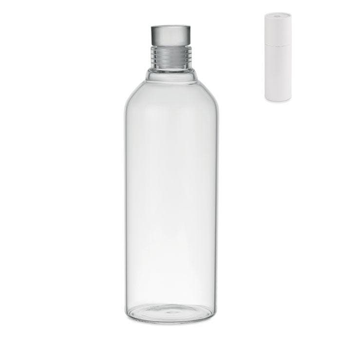 Midocean Large Lou Borosilicate Glass 1L Water Bottle - Transparent - One Size - Transparent