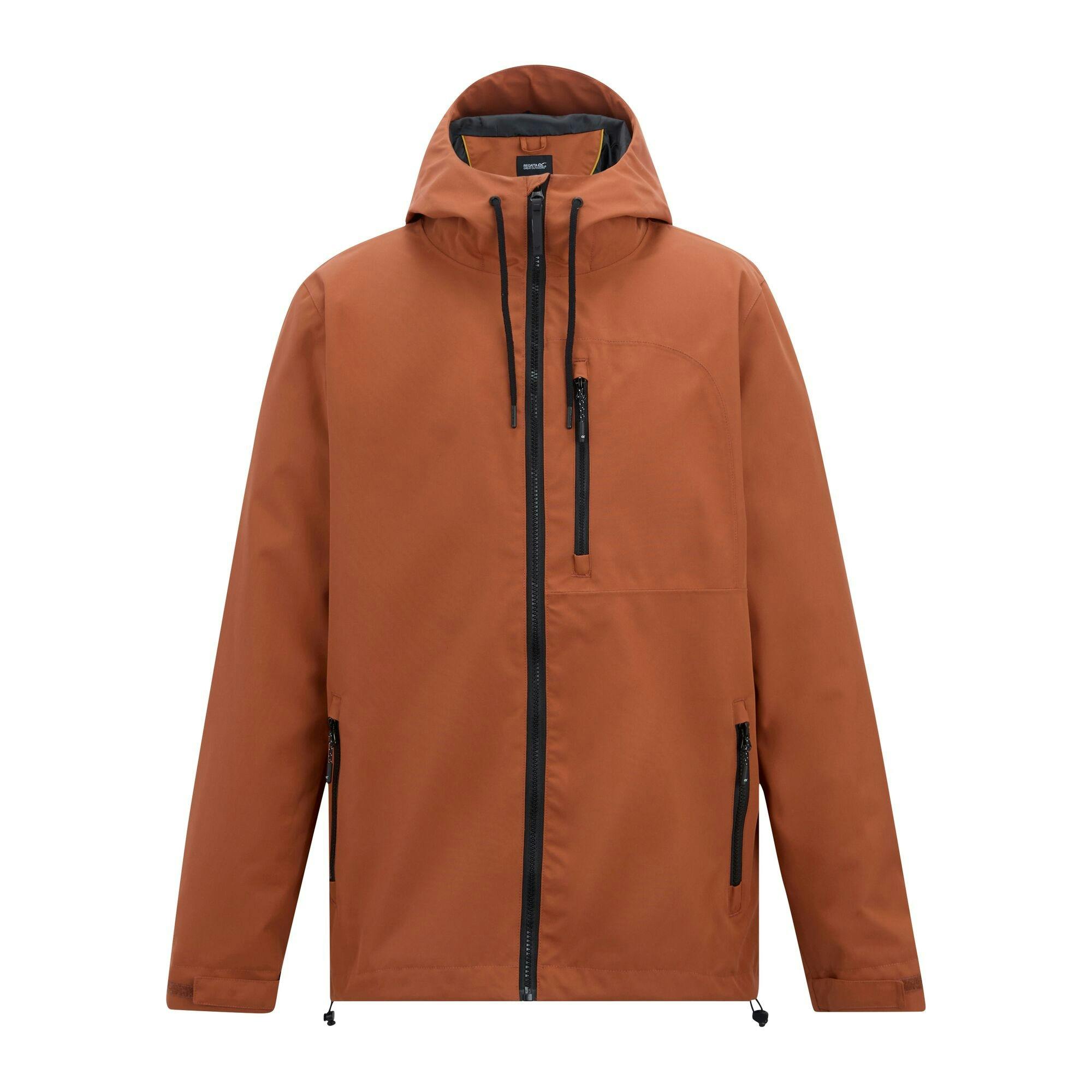 Regatta Men's Red Frankie Waterproof Jacket - Brick - L - Brick - 100% Recycled Polyester
