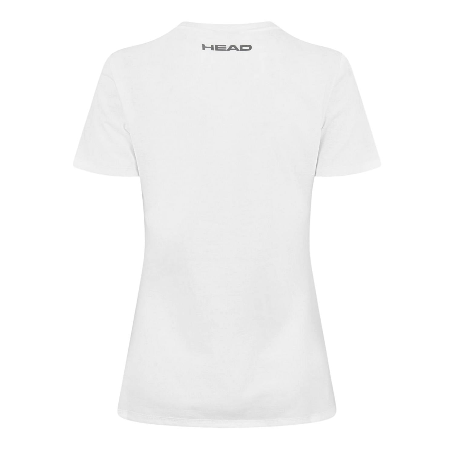 Head (10 Uk, White/Black) Womens/Ladies Lucy Jersey Crew Neck Short-Sleeved T-Shirt - Image 2