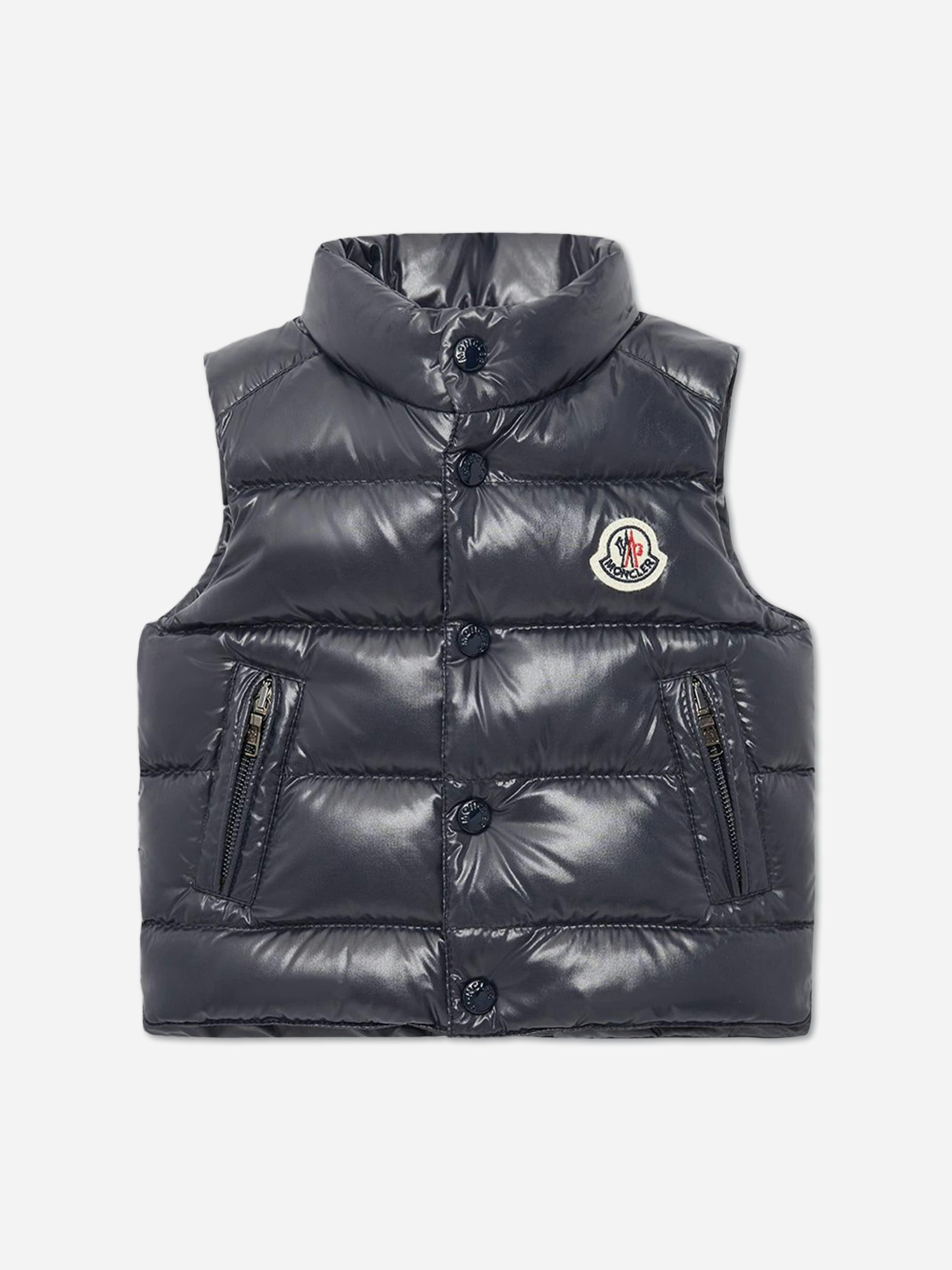 Moncler Enfant Men's Baby Boys Down Padded Bernard Gilet In Navy - Navy - 9-12 Mths