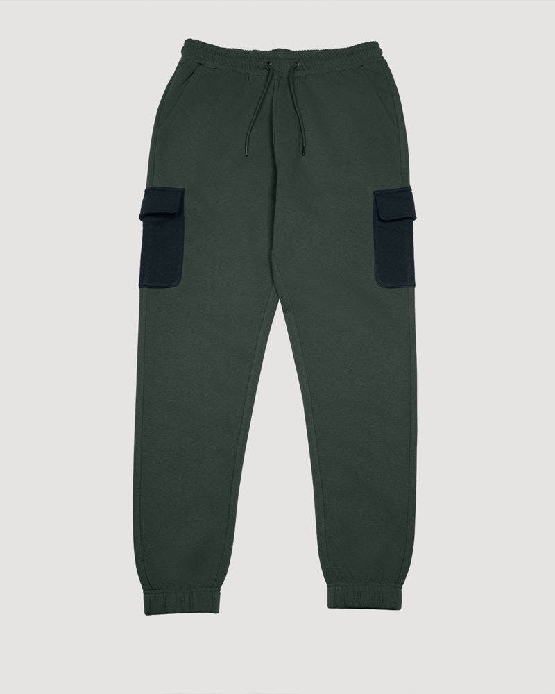Larsson & Co Combat Jogger With Contrast Pockets - Sage - S