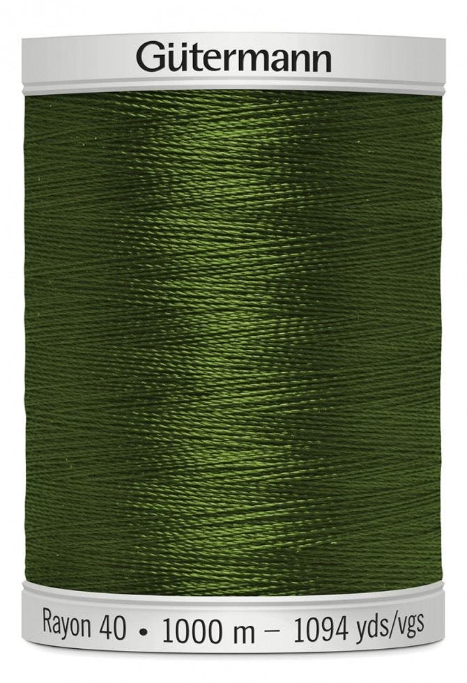 Gutermann No 40 Sulky Rayon Embroidery Thread 1000M Rayon Thread Suitable For Embroidery - 1176 - 1000 Metres