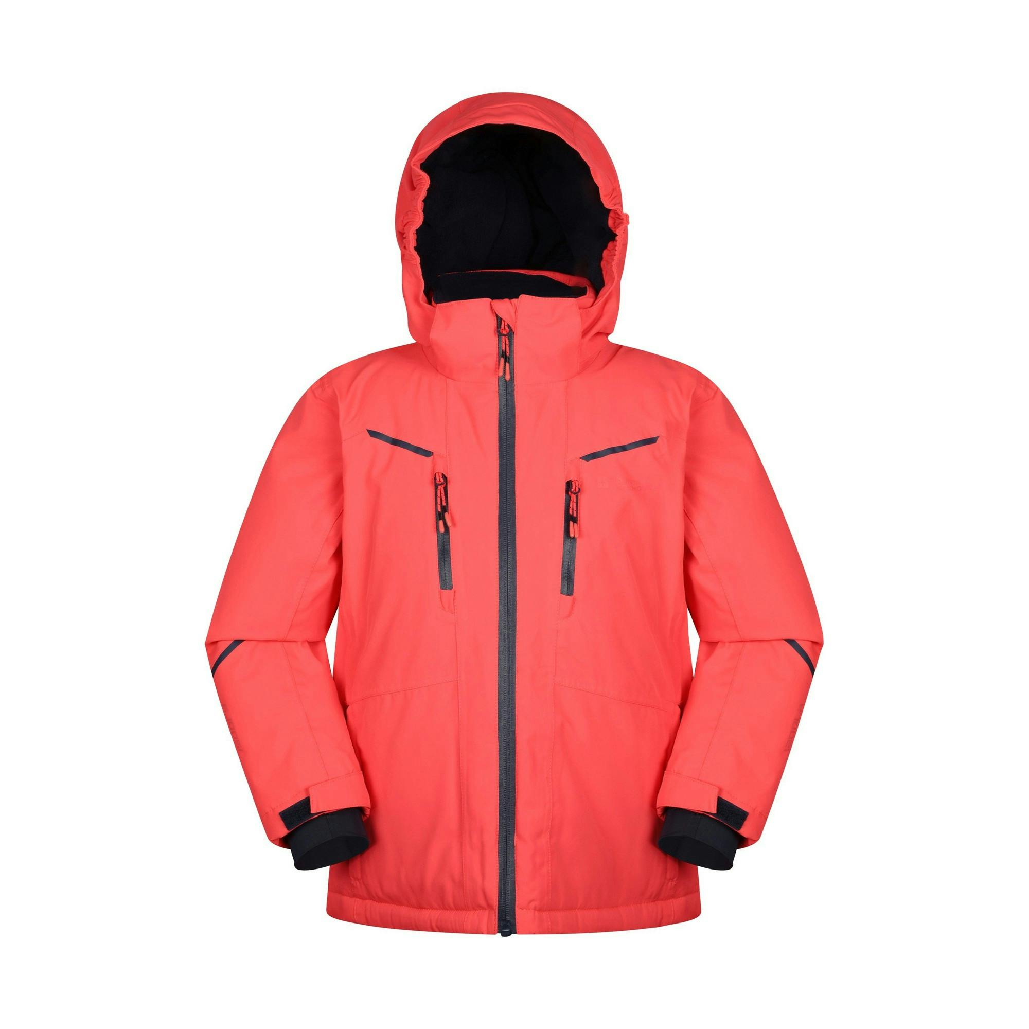 Mountain Warehouse Coral Childrens/Kids Slalom Extreme Waterproof Ski Jacket - Fiery - 5-6 Years - Fiery - 100% Polyester