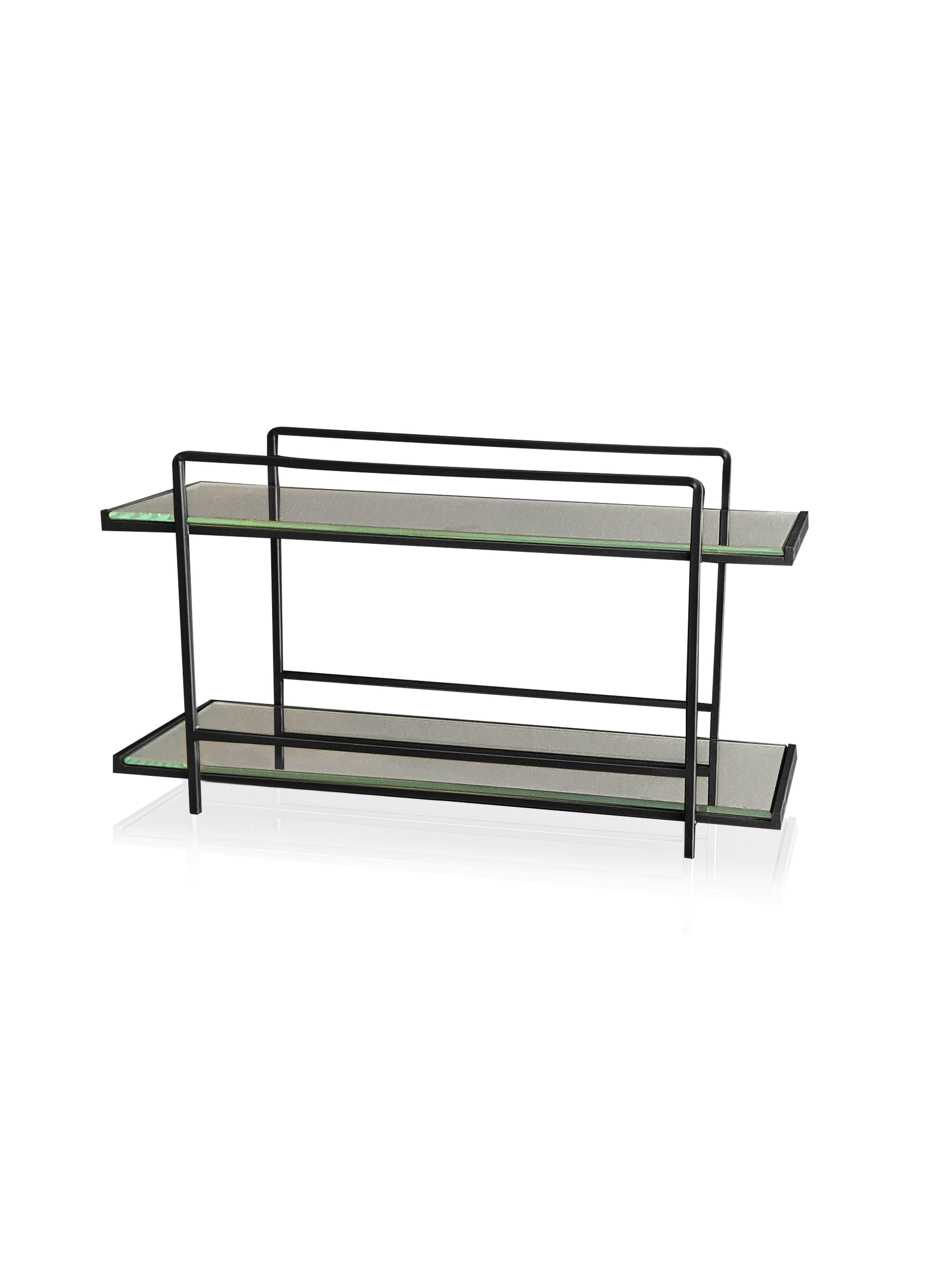 Rackhams Black Mirrored Cosmetic Organiser