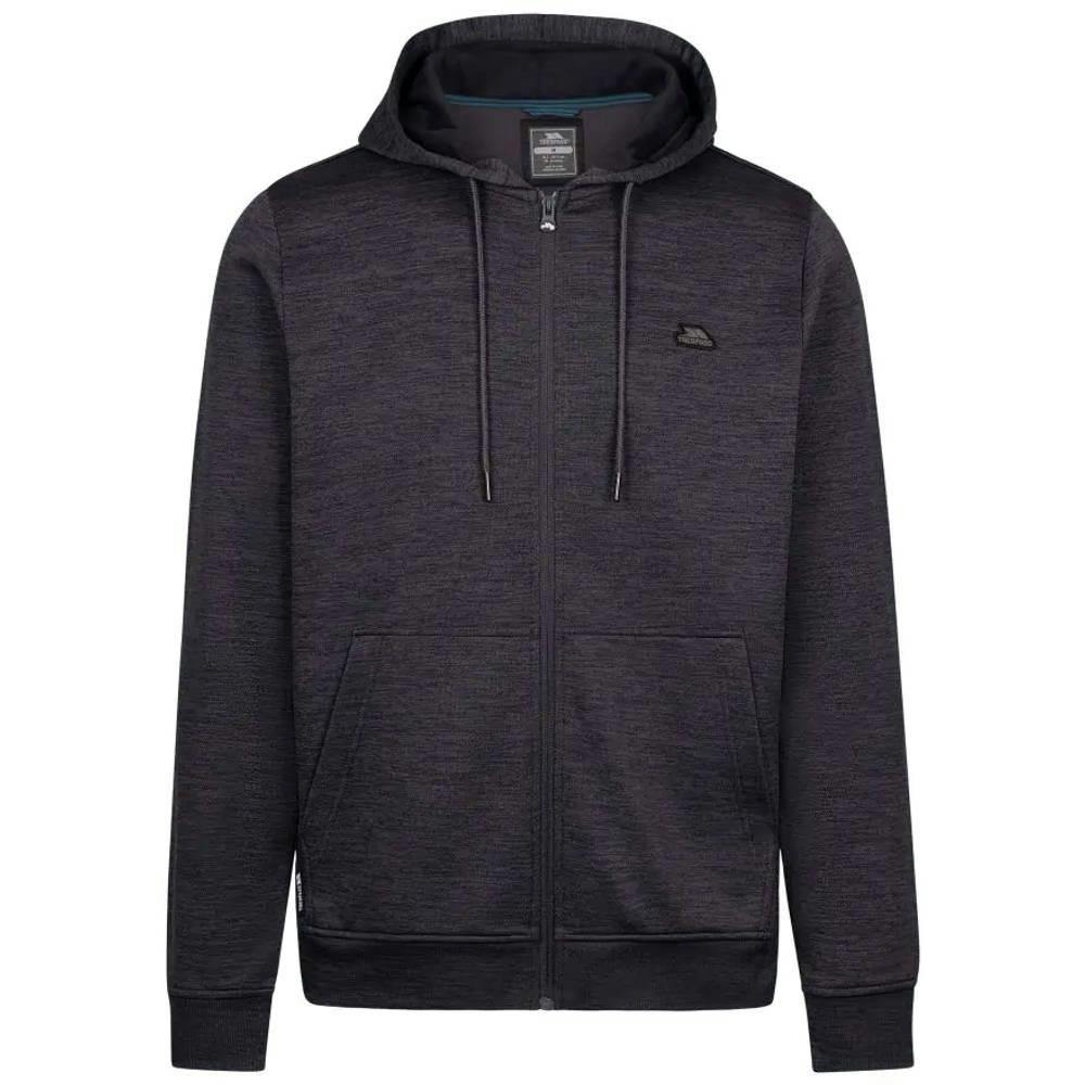 Trespass Men's Dark Fewston Full Zip Hoodie - Flint Marl - Flint Marl - Xxl - 100% Polyester