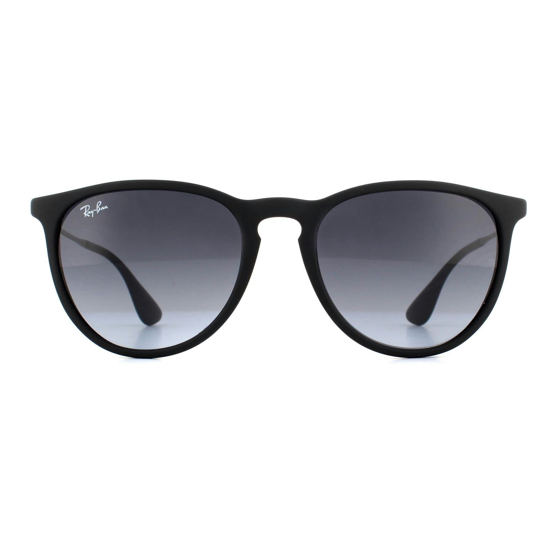 Ray-Ban Erika Classic RB 4171 - Panto Sunglasses - Black - Grey Lenses - Image 20