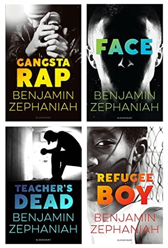 Various Publishers Boys Benjamin Zephaniah Collection 4 Books Set (Gangsta Rap, Face, Teacher's Dead And Refugee )
