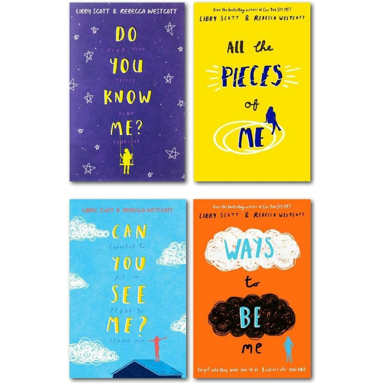 Various Publishers Can You See Me Series 4 Books Collection Set (Can You See Me?, Do You Know Me?, Ways To Be Me, All The Pieces Of Me)