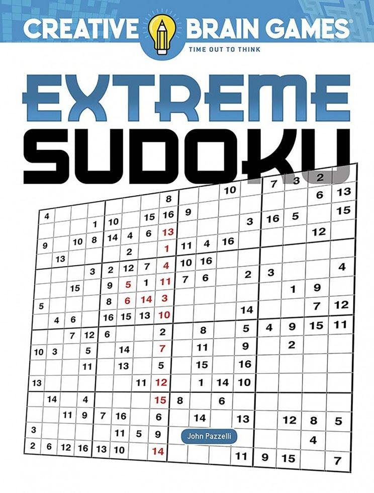Creative Brain Games Extreme Sudoku by John Pazzelli Paperback Book - Image 7