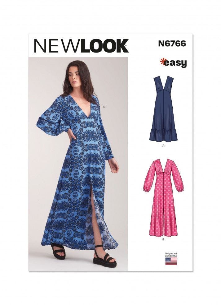 New Look Women's Sewing Pattern 6766, Dresses For A (8-10-12-14-16-18) - Easy - A (8-10-12-14-16-18)