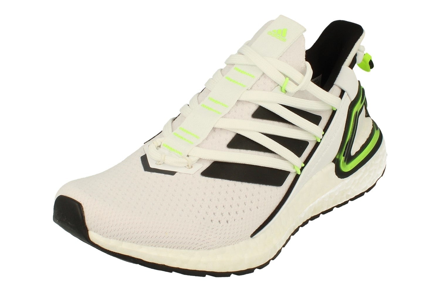 Adidas Men's White/Black Ultraboost 20 Lab Sneakers Gy8108 - Size 4