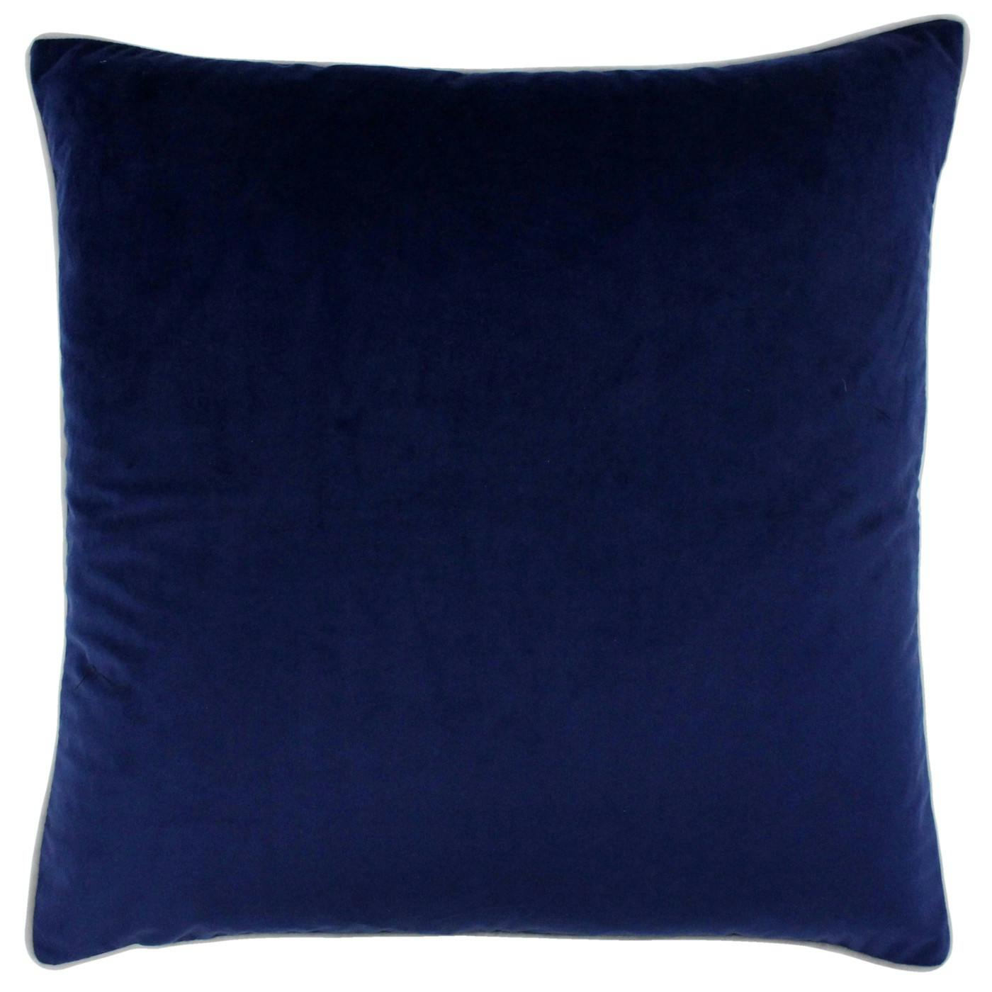 Riva Home Silver Meridian Cushion Cover - Navy/ - 55 X 55Cm - Navy/ - 100% Polyester