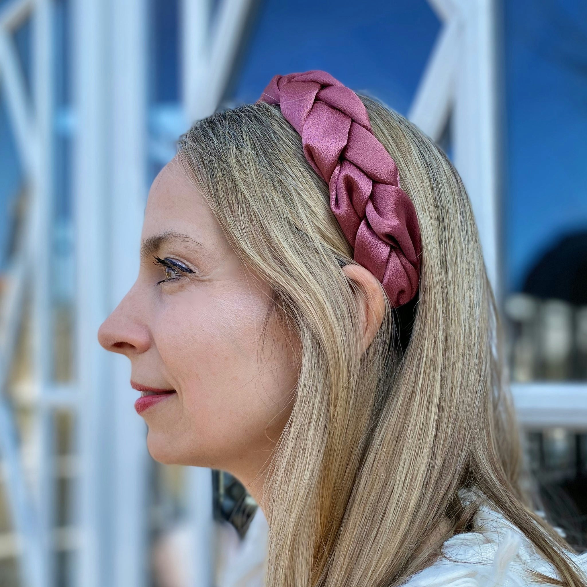 Queenmee Accessories Pink Headband Braided