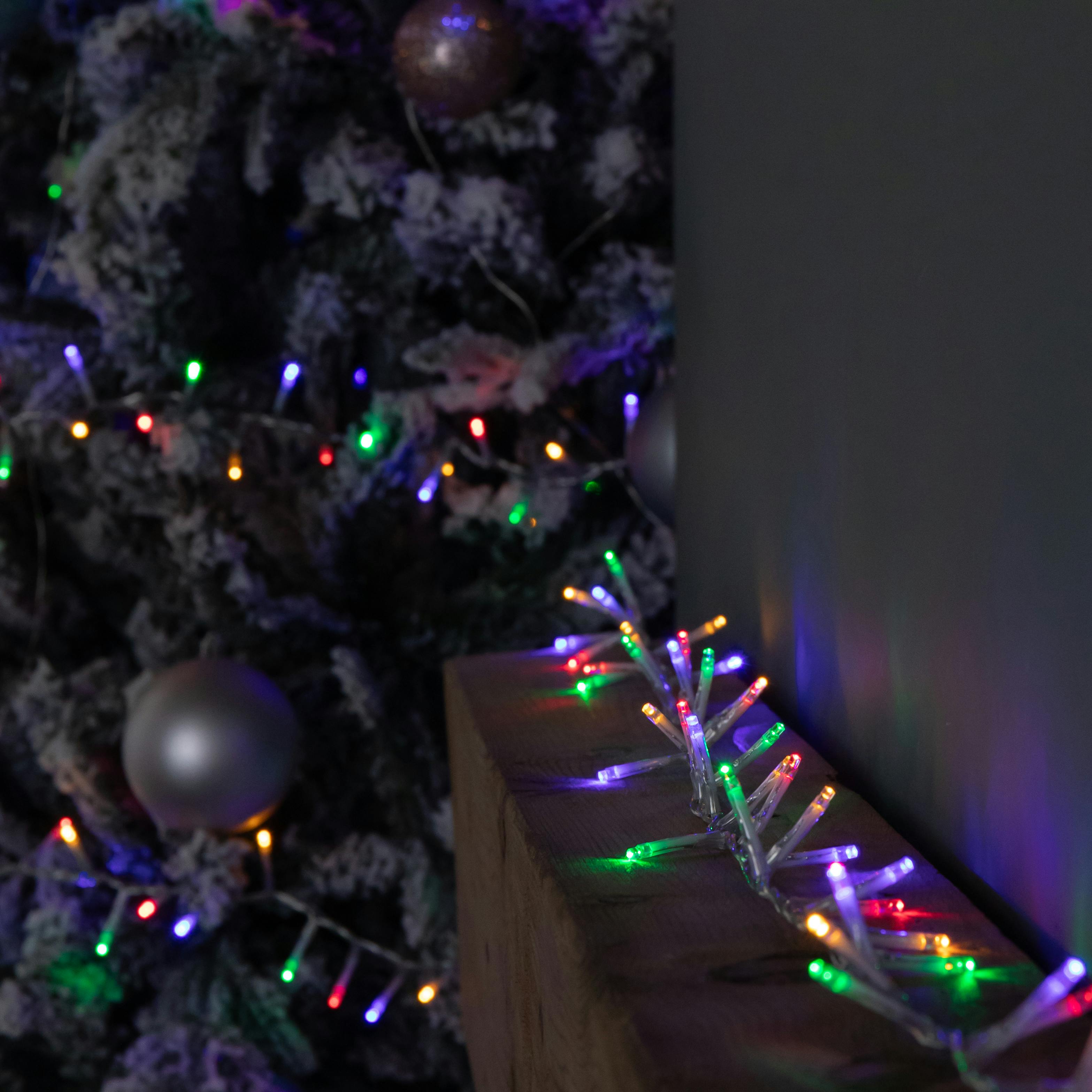 Rackhams Light 18.7M 750 Led Treebrights Christmas String S On Clear Cable With Timer In Multi-Coloured