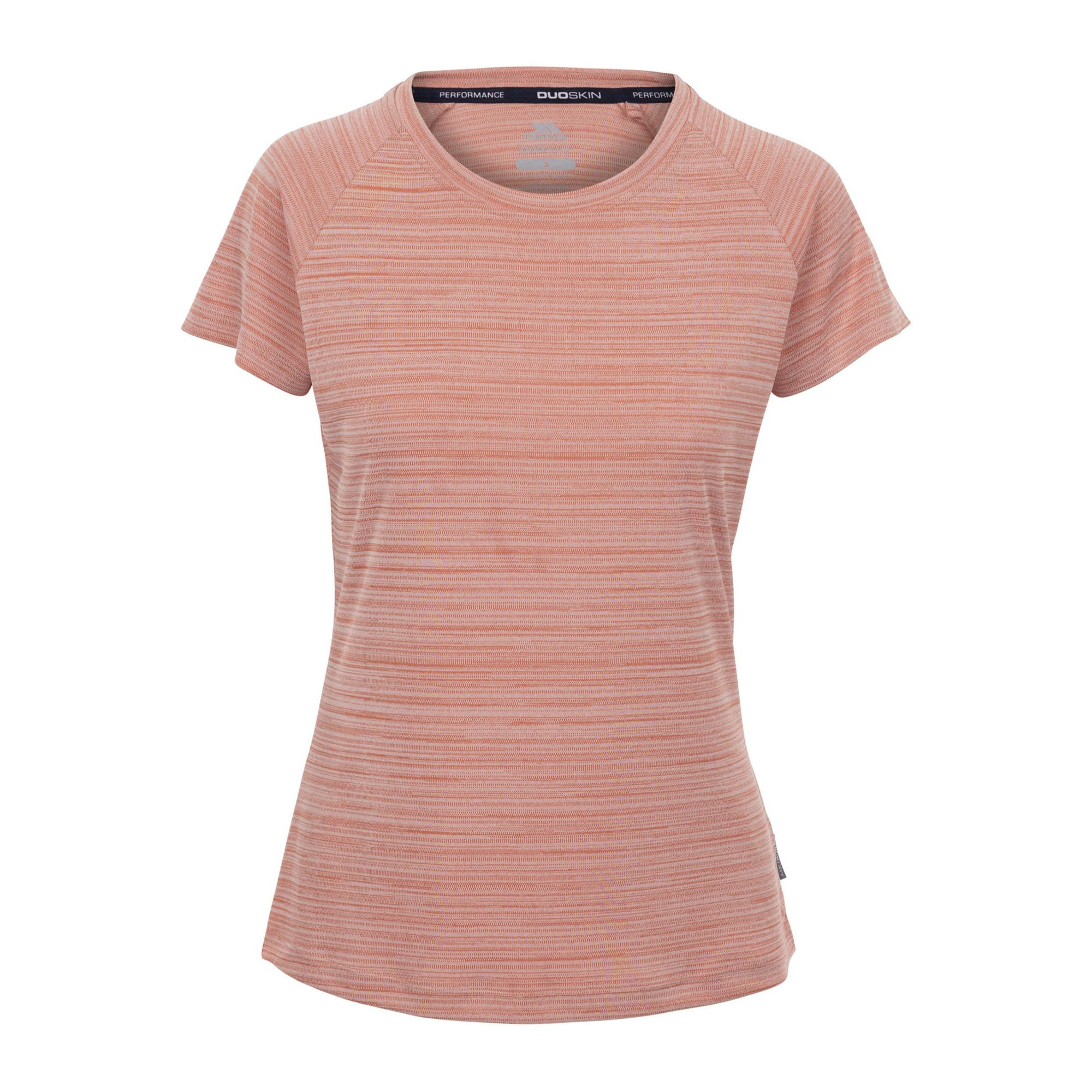 Trespass Women's Pink Vickland Tp75 Active T-Shirt - Shell - Xs - Shell - 100% Polyester