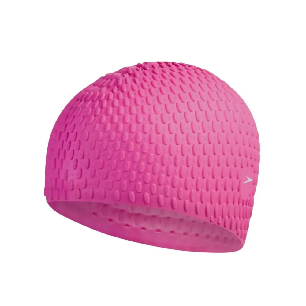 Speedo Unisex Pink Bubble Swim Cap