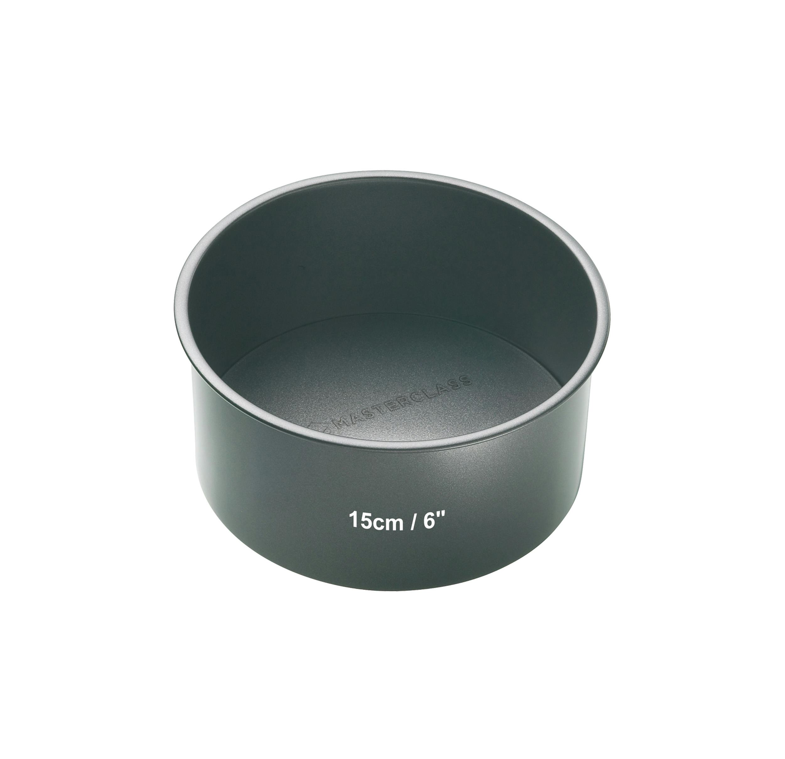 Rackhams Grey Non-Stick 15Cm Loose Base Deep Cake Pan - Steel - Cake Pan