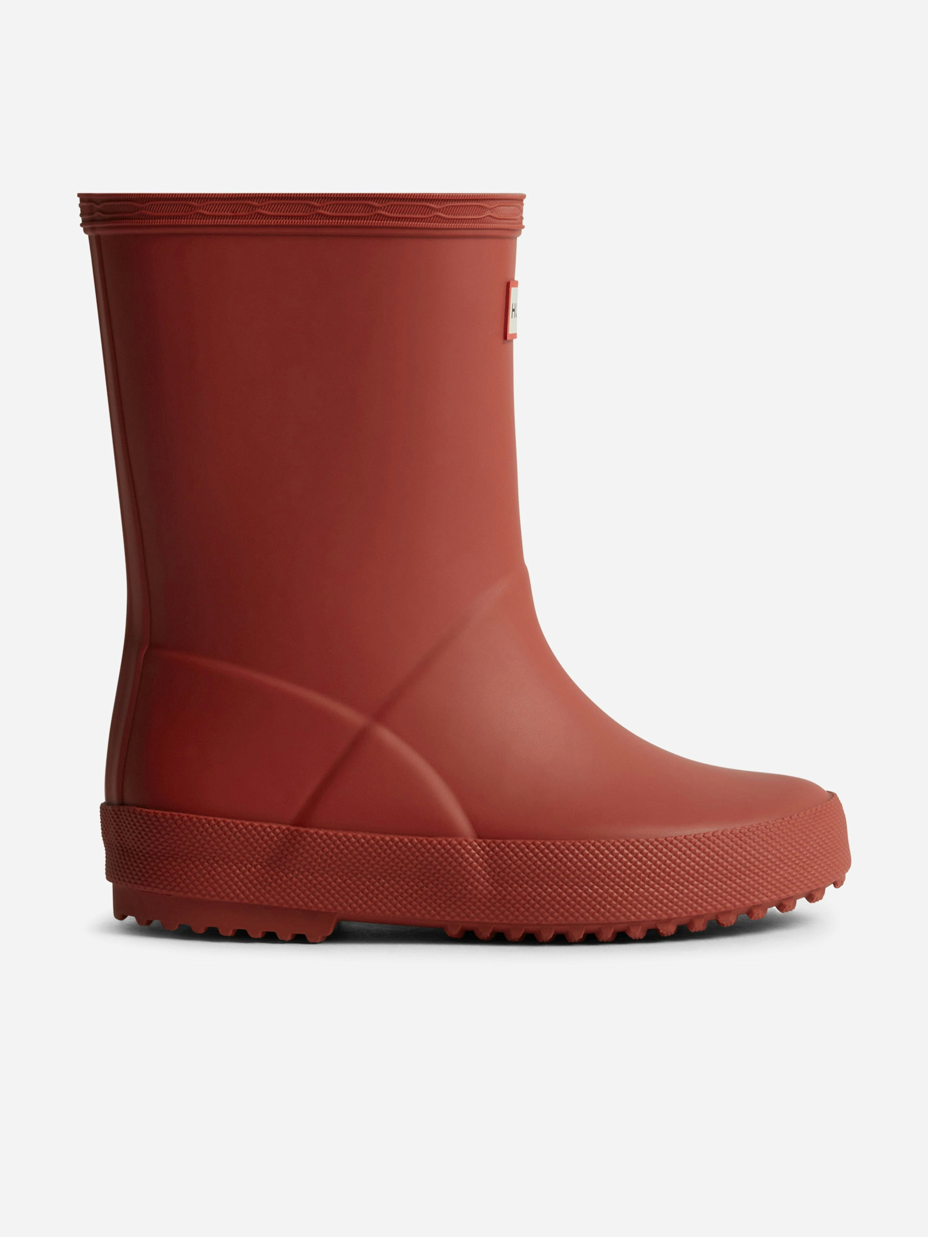 Hunter Boys Red Kids First Wellington Boots In - Eu 22 Uk 5
