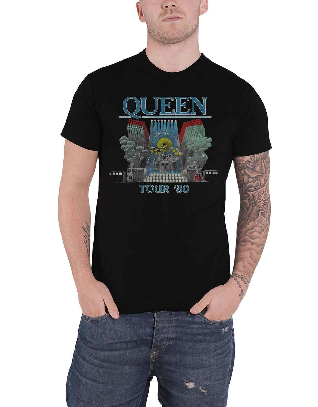 Paradiso Clothing Unisex Black Queen Tour 1980 T Shirt - Xxl