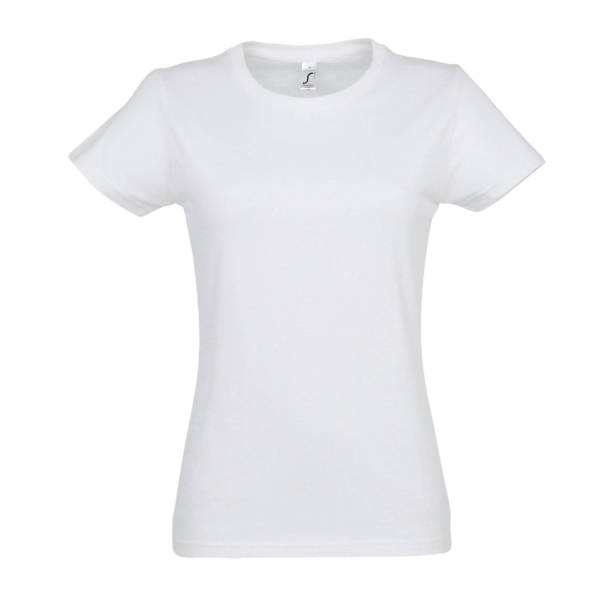SOLS Womens/Ladies Imperial Short-Sleeved T-Shirt (White) - Size 3XL - Image 2