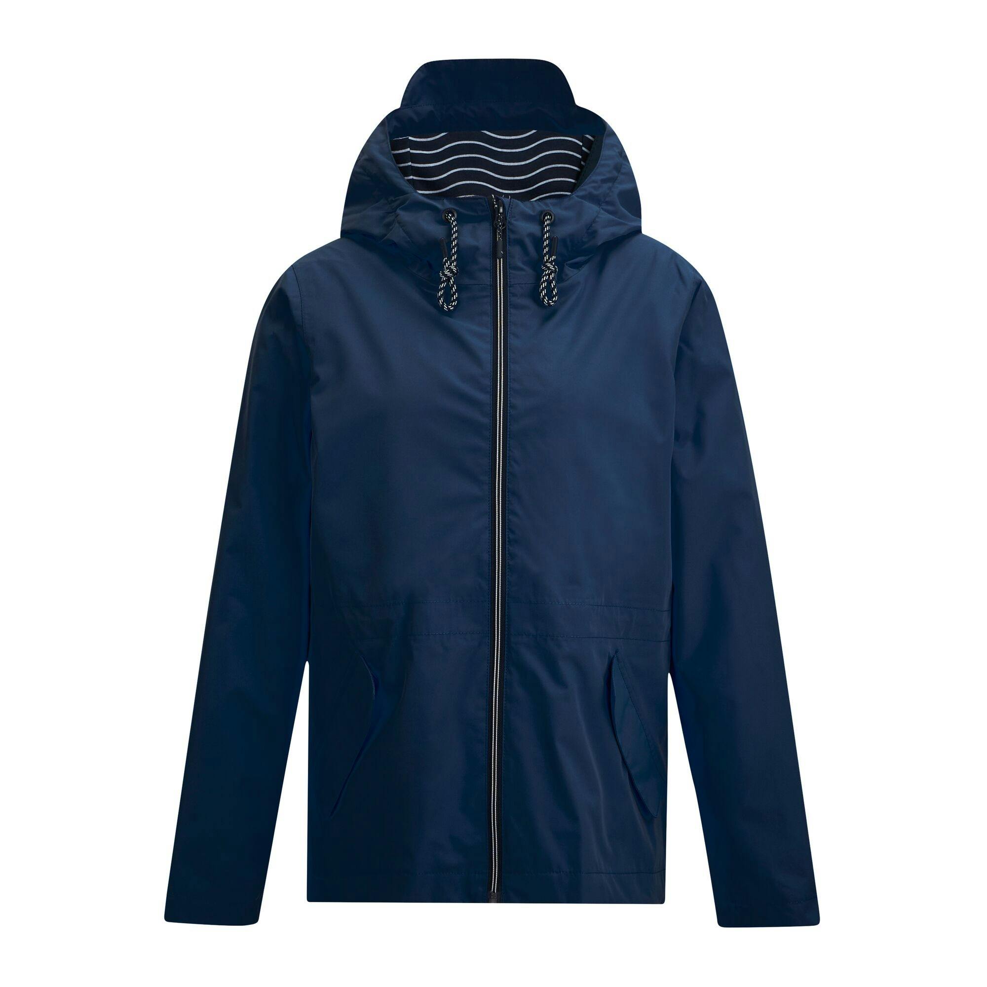 Regatta Women's Bayletta Grid Distress Waterproof Jacket - Navy - 24 Uk - Navy - 62% Polyester/38% Recycled Polyester