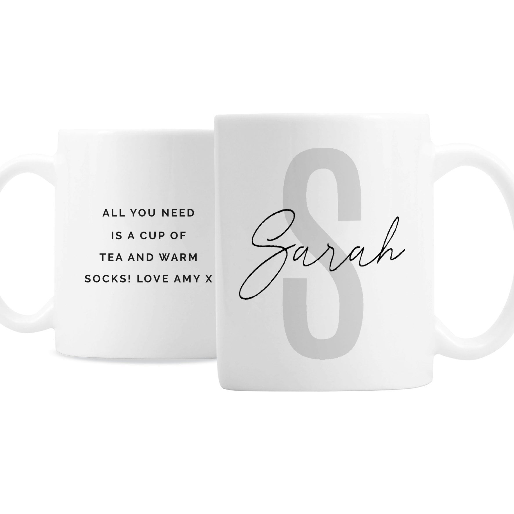Rackhams Personalised Name & Initial Mug