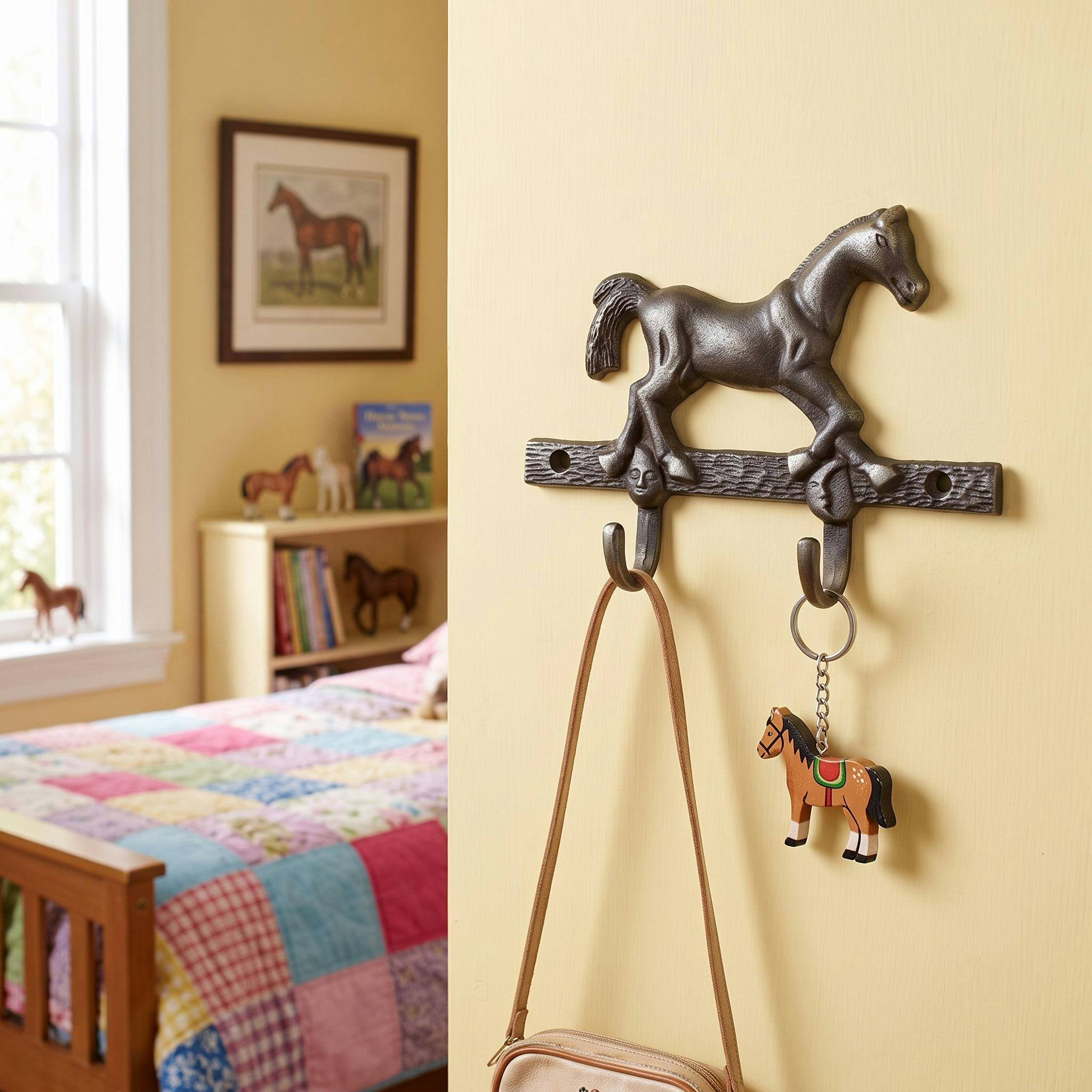 Oakcrafts Antique Cast Iron Horse Hooks