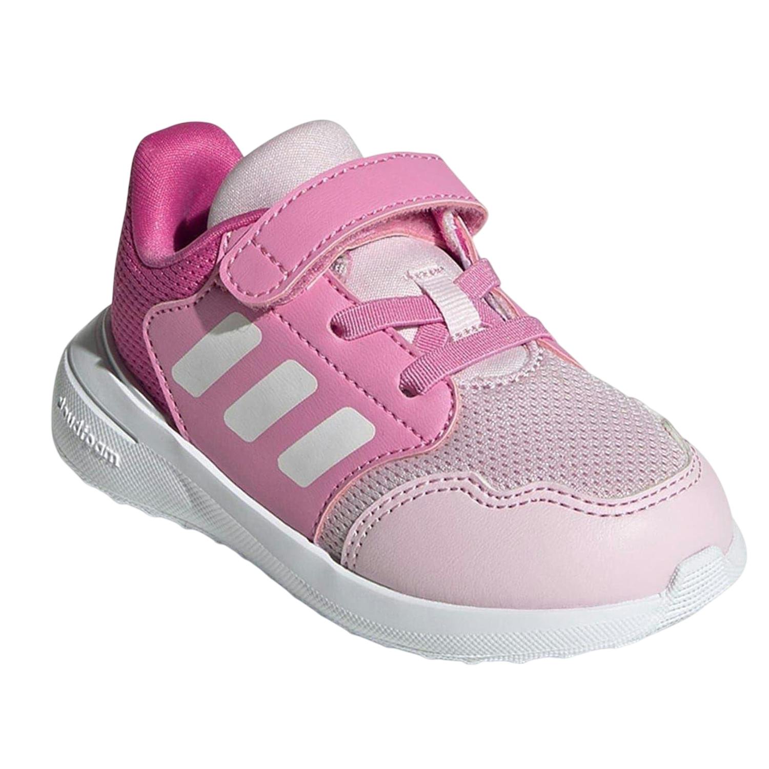 Adidas Pink Kids Tensaur Run Cloudfoam Trainers - 5 Uk Child - 100% Mixed