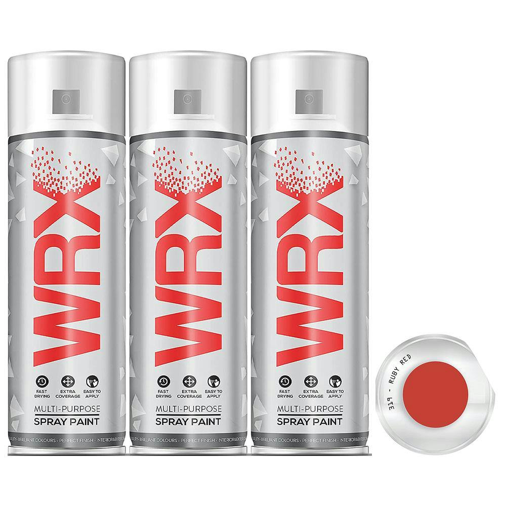 Rackhams Red 5X Wrx Flat Ruby Spray Paint 400Ml - Image 5