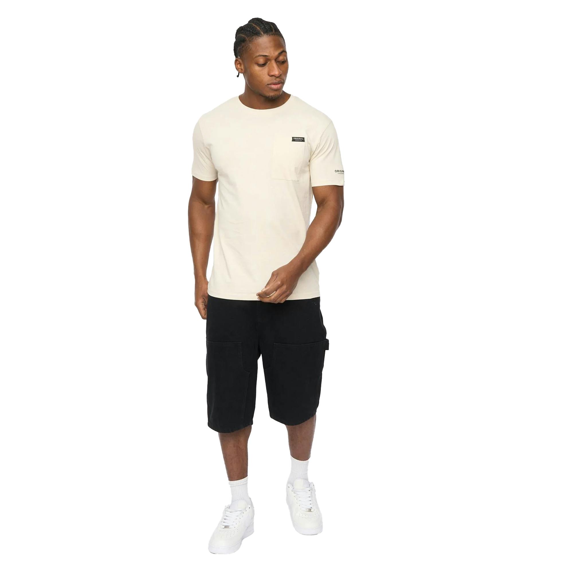 Crosshatch Men's Portville Everyday T-Shirt - Neutral - S - Neutral - 100% Cotton