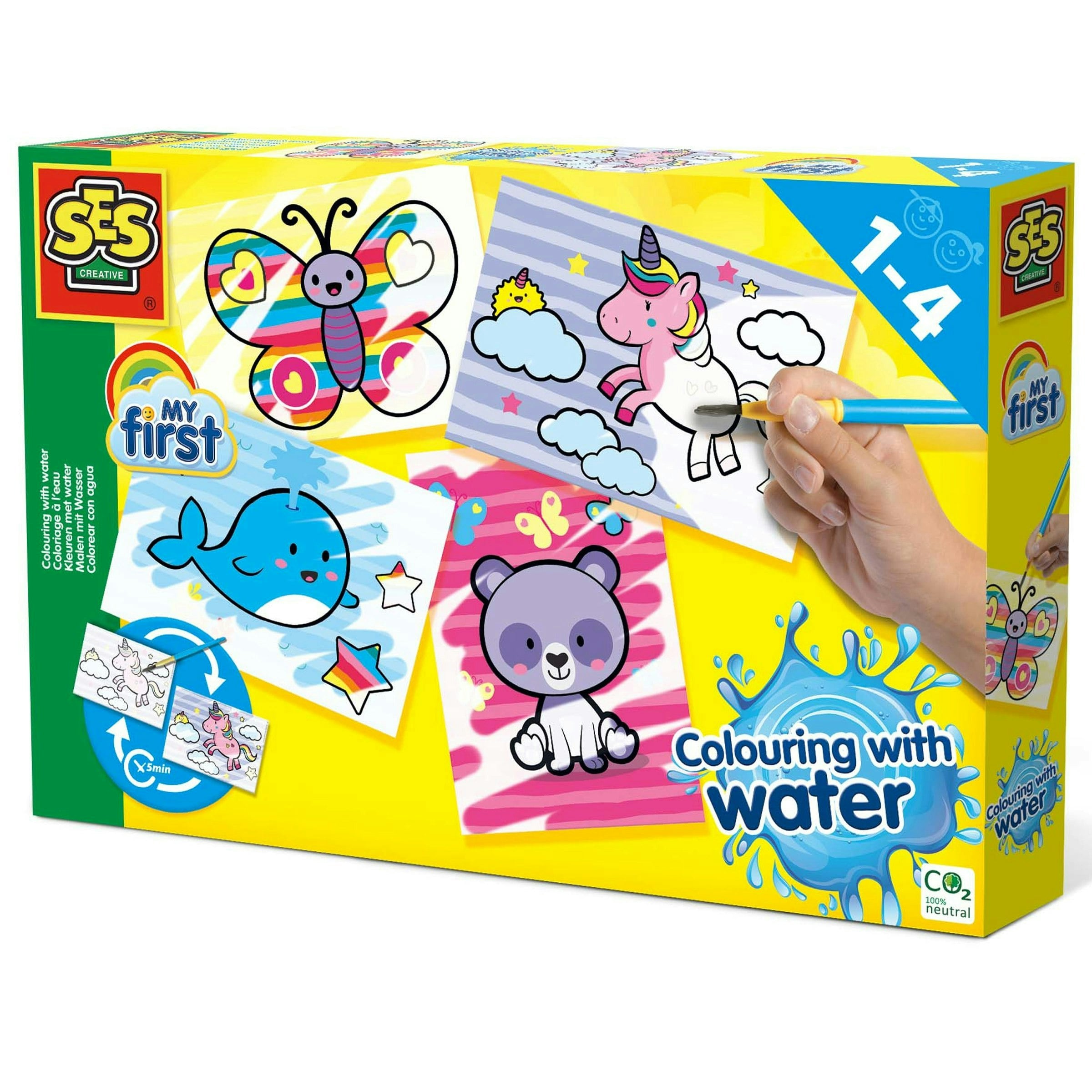 SES Creative - My First Fantasy Animals Colouring with Water - Kids' Art Set - Image 4