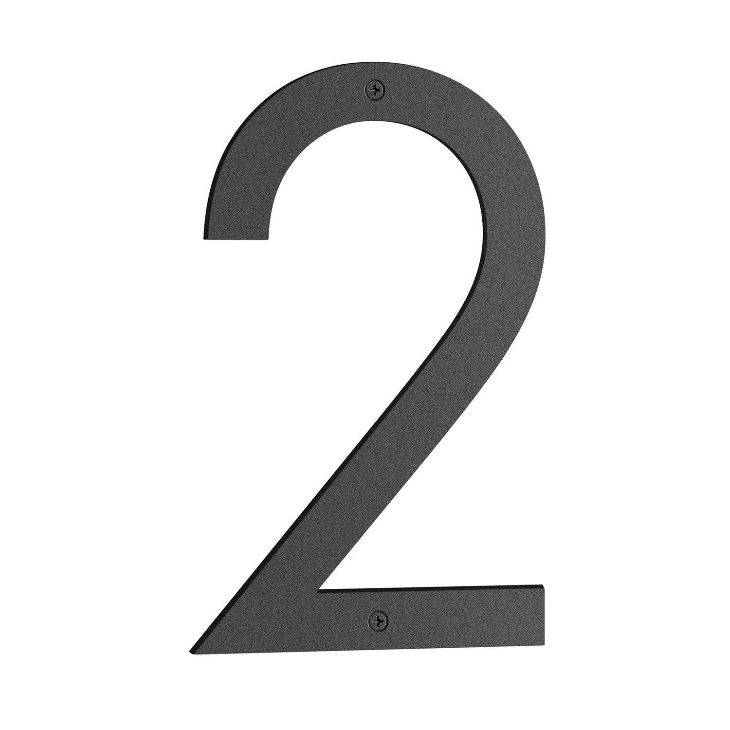 Rackhams Black House Number 2 In Matt Nordic Series, Height 230 Mm.