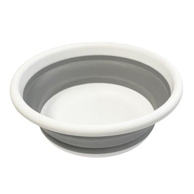 Olpro White/Grey Collapsible Round Washing Bowl