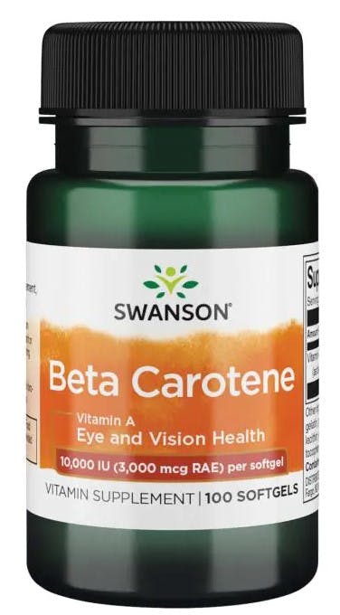 Swanson Beta-Carotene (Vitamin A) 10,000 Iu Softgels - 100 Softgels - Image 9
