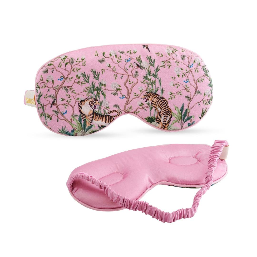 Smug Women's Pink Cloud Padded Satin Sleep Mask In - Image 2