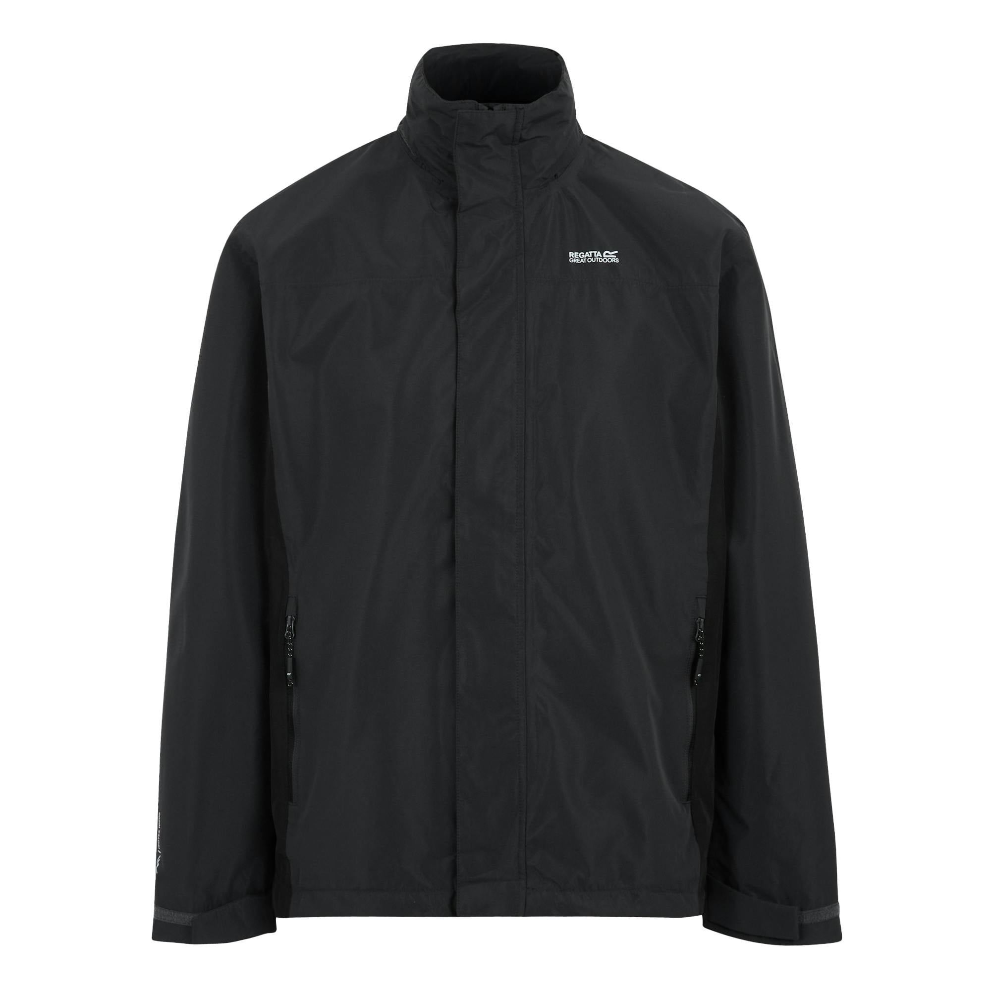 Regatta Men's Black Matt Ii Waterproof Jacket - Ash/ - Ash/ - M - 100% Recycled Polyester
