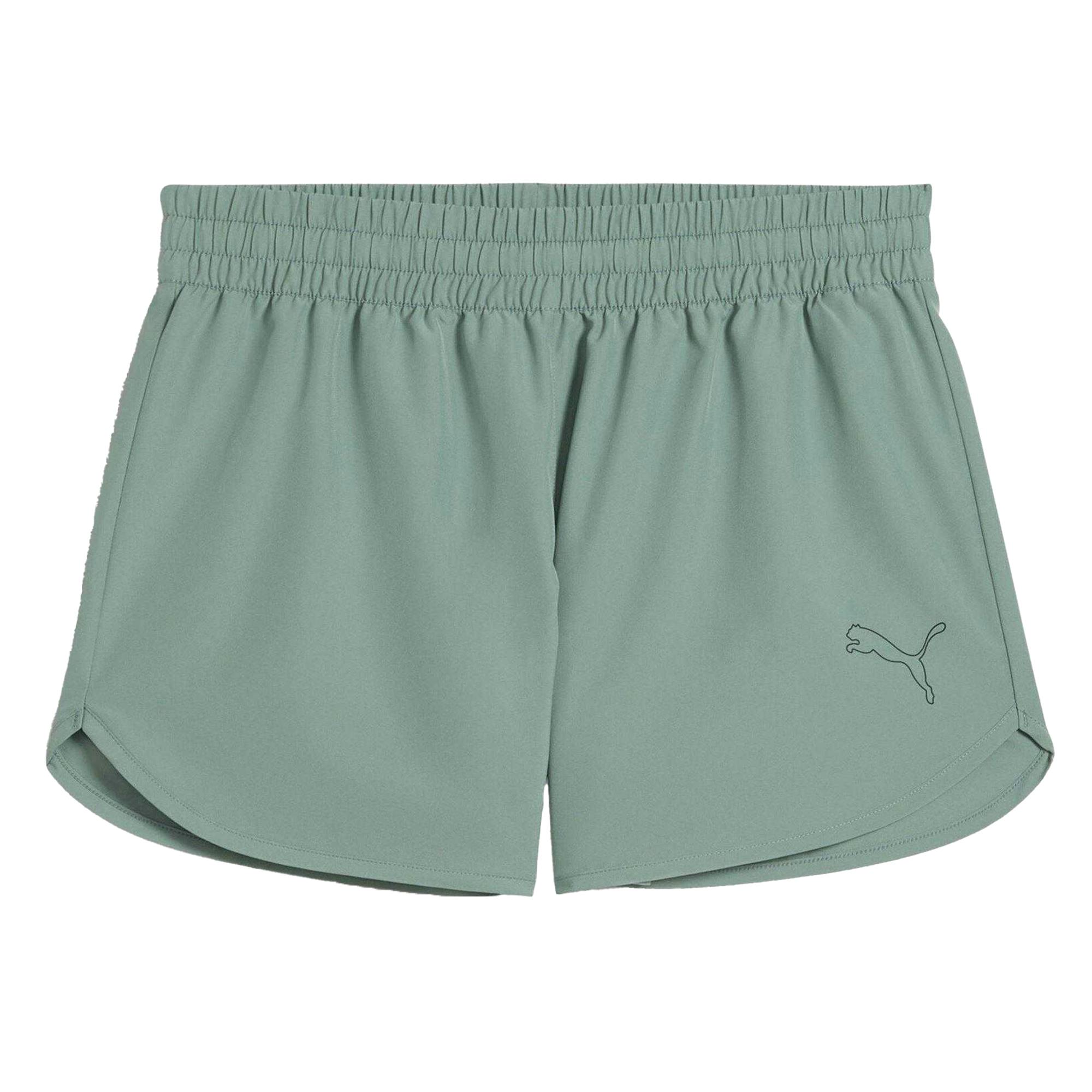 Puma Women's Green Shorts - /Moon - 12 Uk - /Moon - 100% Mixed
