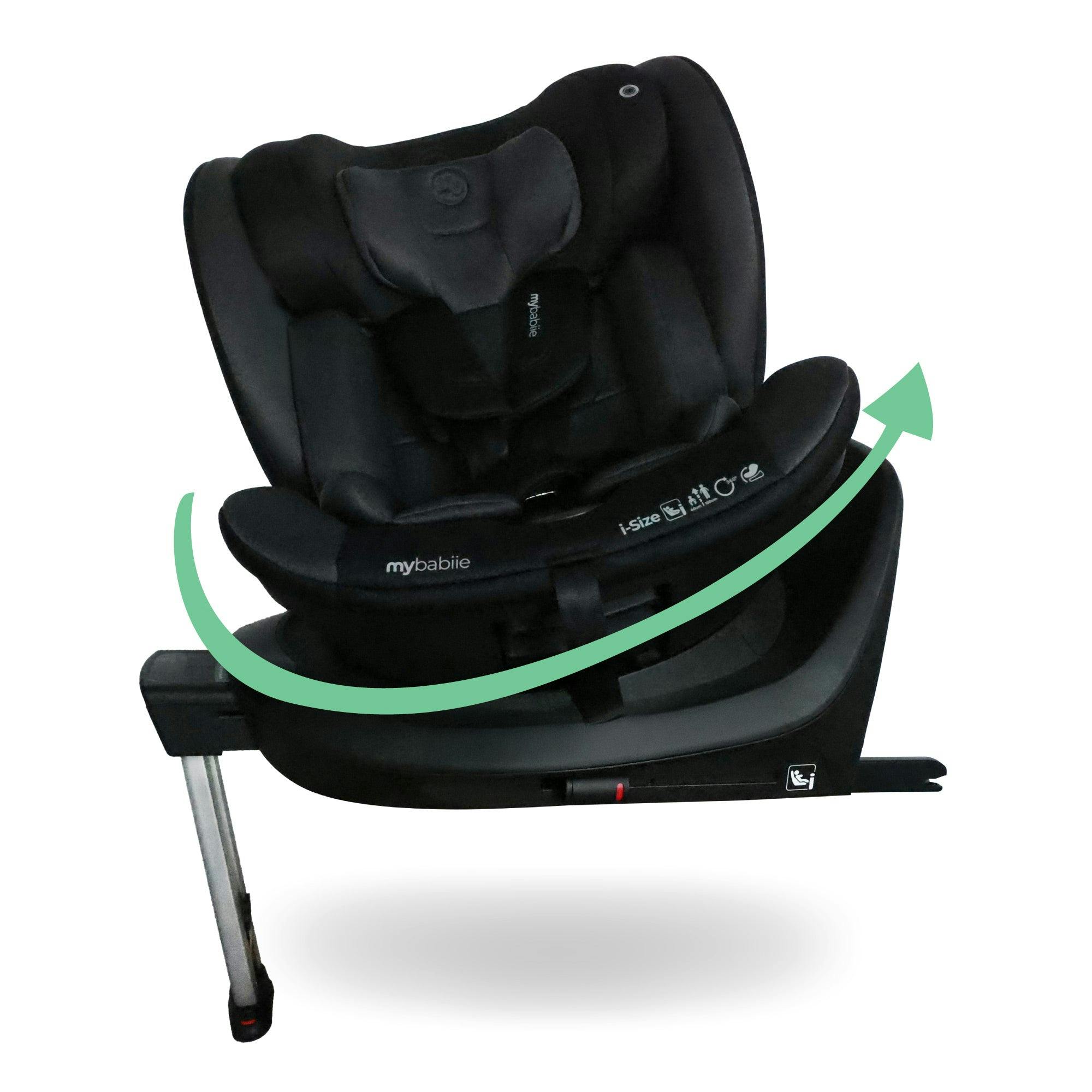 My Babiie Black Mbcs400 Spin R129 Car Seat With Support Leg
