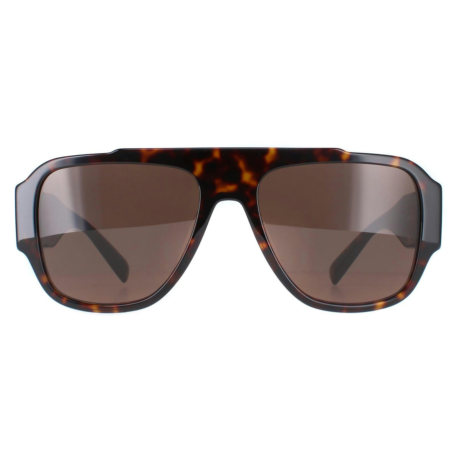 Versace Men's Dark/Brown Sunglasses Ve4436u 108/73 Havana For