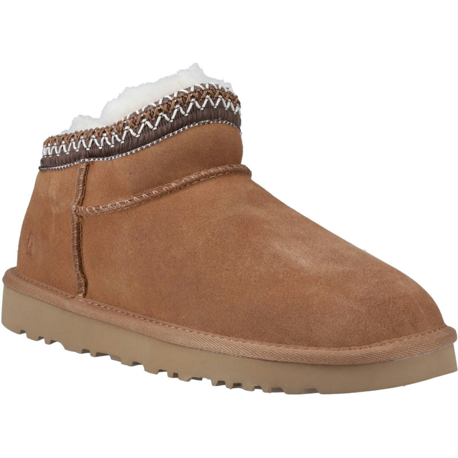 Hush Puppies Women's Sloane Suede Tan Slippers - Size 6