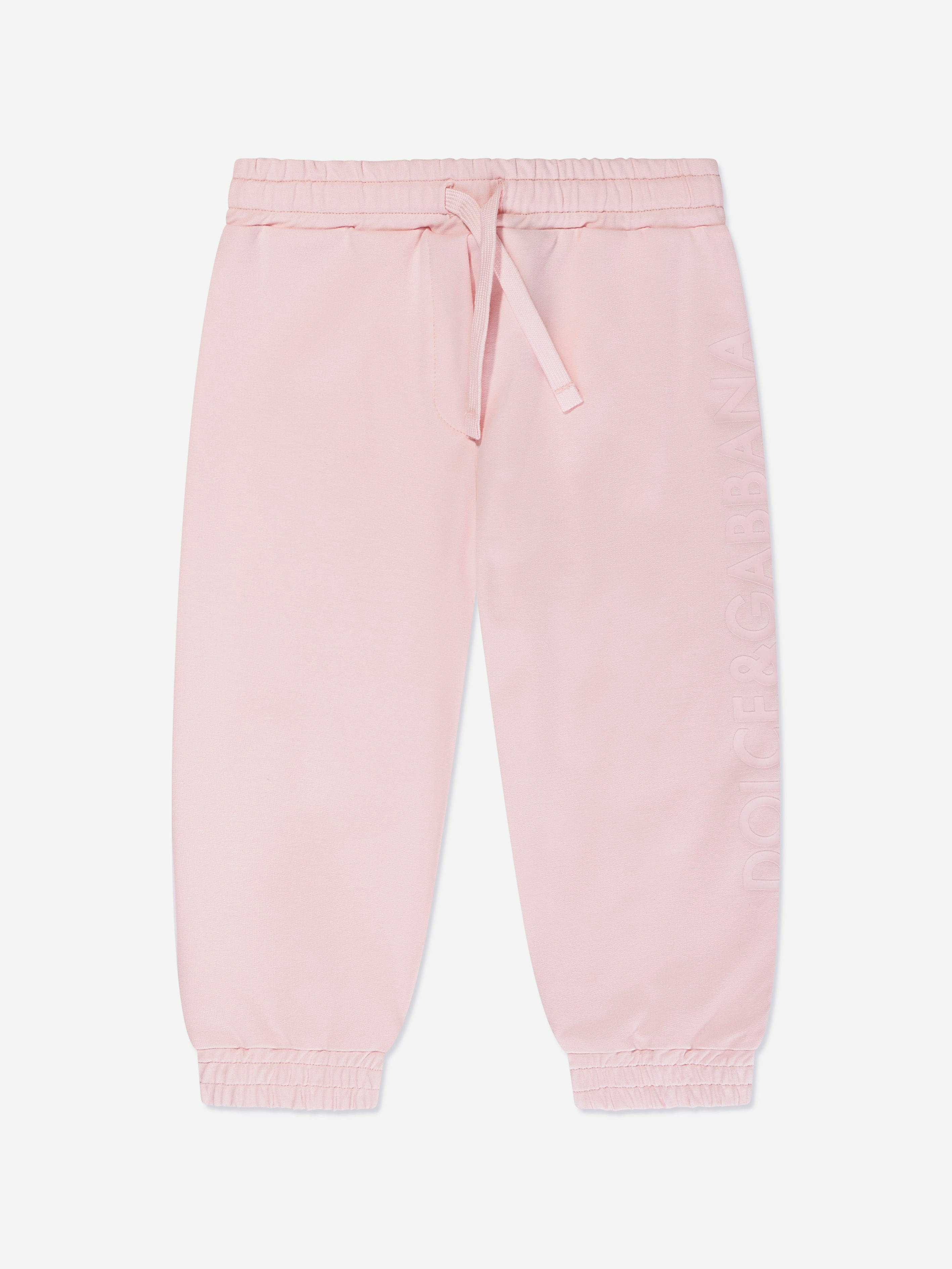 Dolce & Gabbana Kids Girls Pink Dolce & Gabbana Baby Joggers In - 18 - 24 Mths