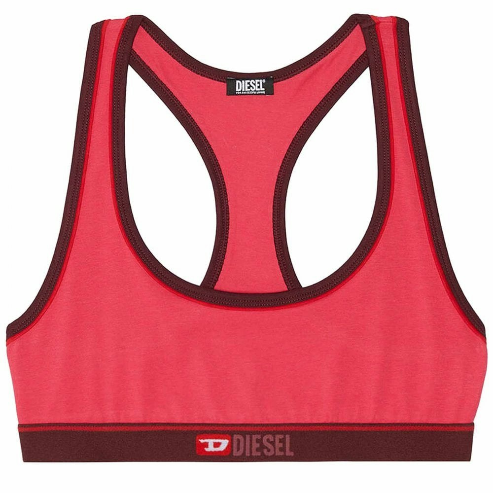 Diesel Women's Pink Ufsb Mileys Bralette, Hot - S