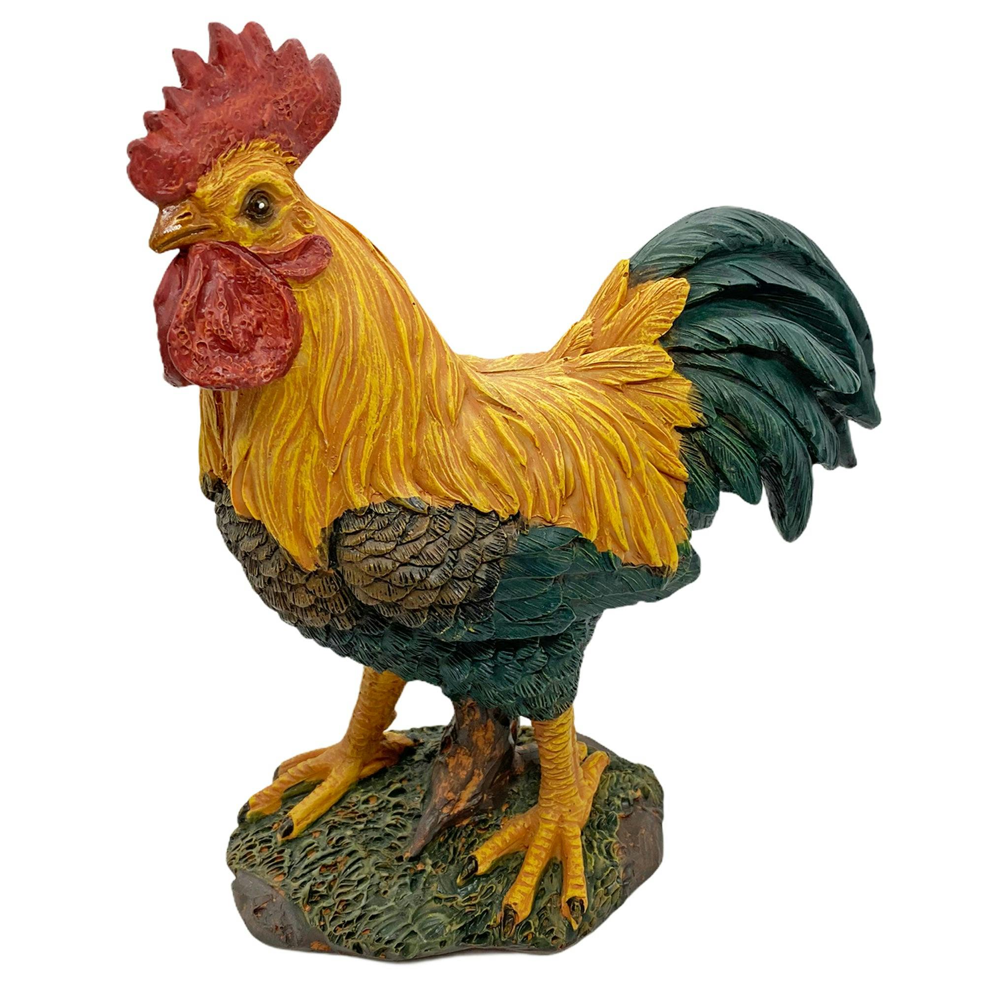Cockerel Bird Garden Ornament Outdoor Rooster Statue Chicken Decoration - Image 3