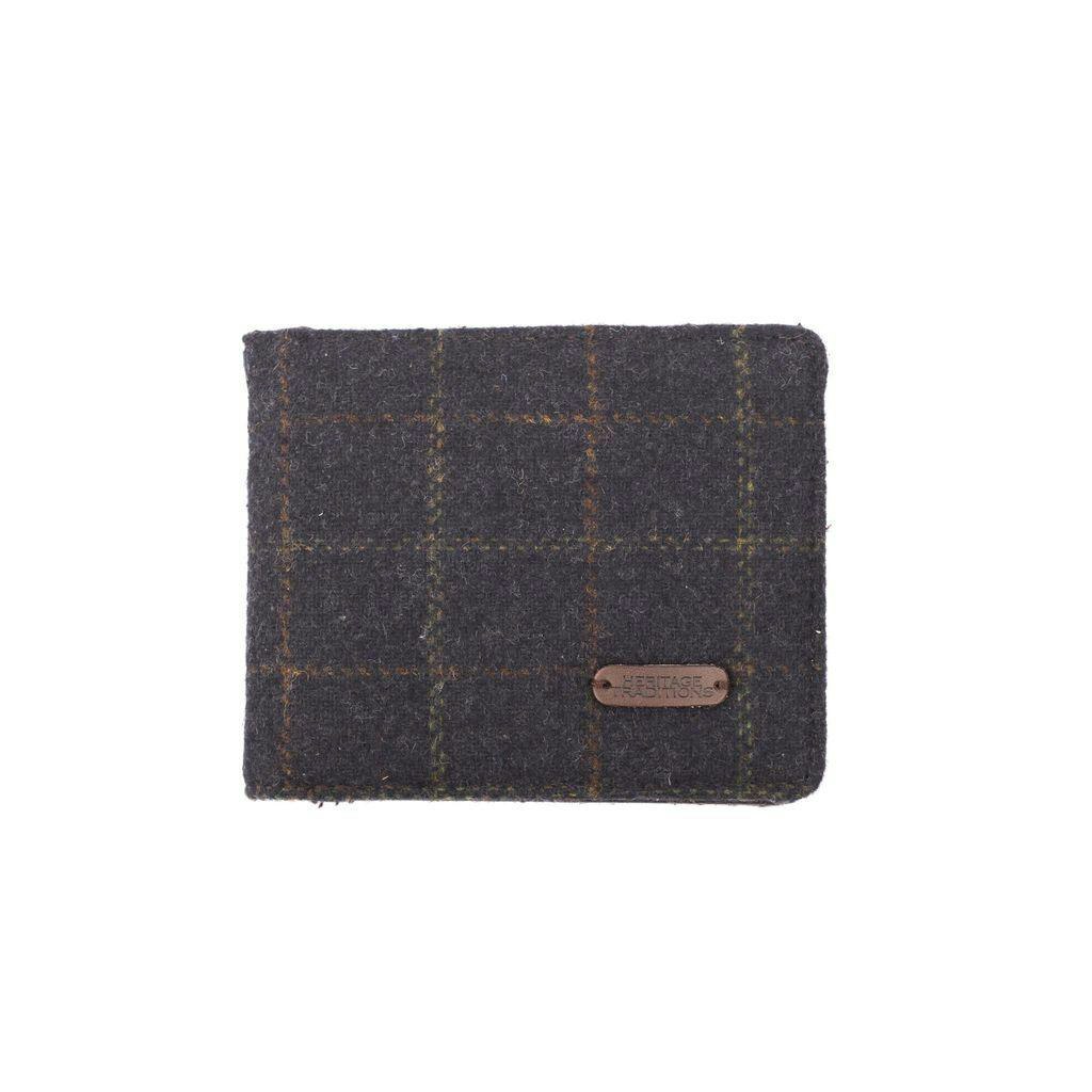 Heritage Traditions Blue Tweed Wallet - Box Check