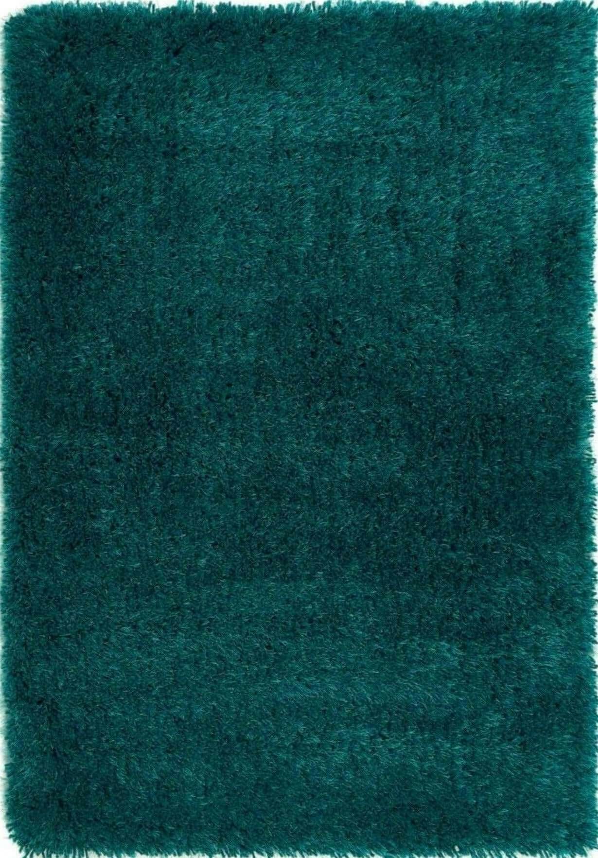 The Rugs Dark Chicago Teal Shaggy Rug - 110X160 Cm