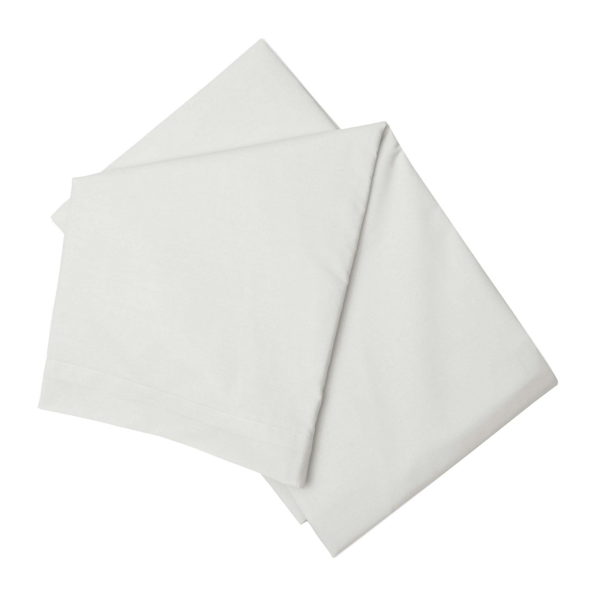 Rackhams Easycare Percale Flat Sheet - Cloud - Cloud - King/Superking - 50% Cotton/50% Polyester