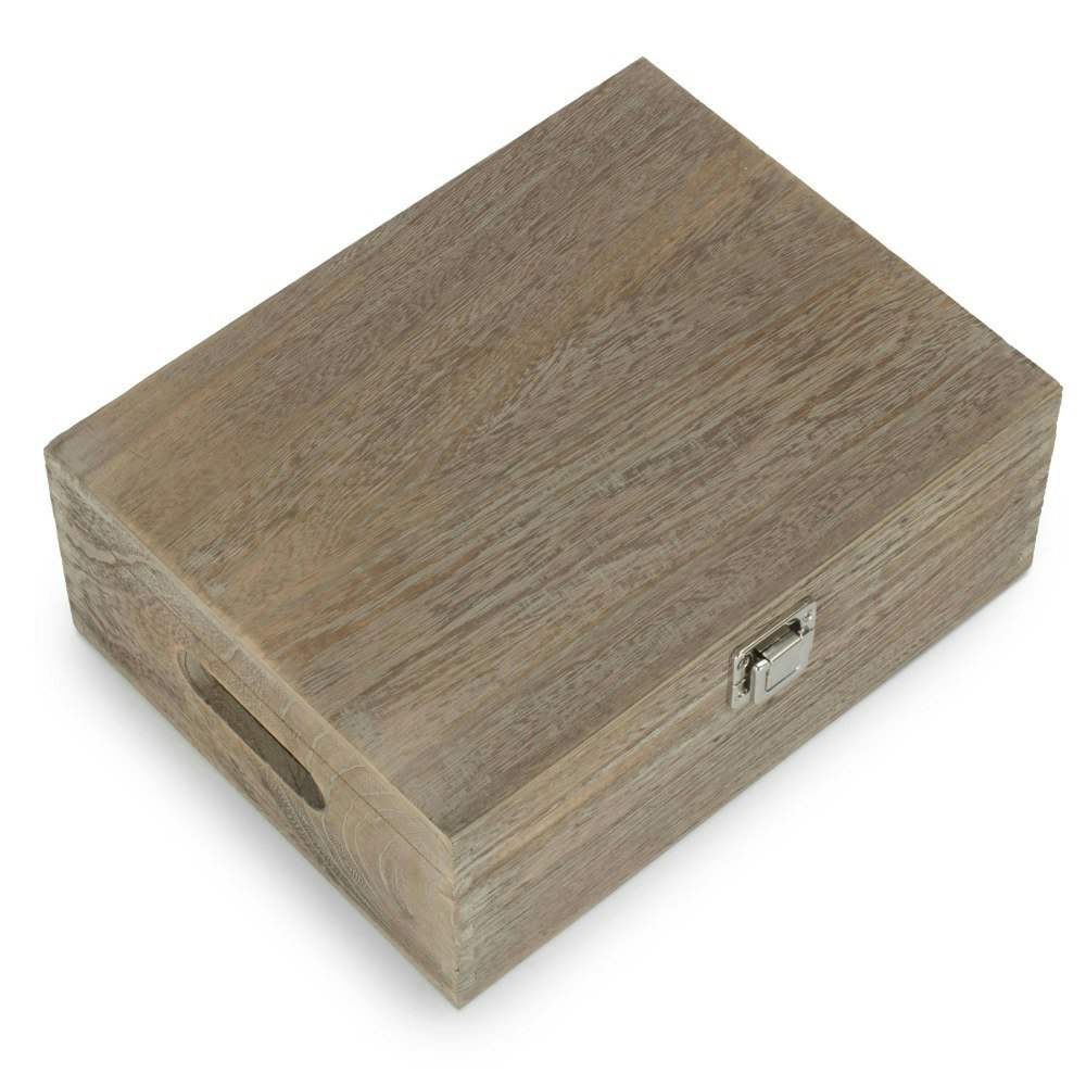 Rackhams Red 35Cm Oak Effect Wooden Display Box - Medium
